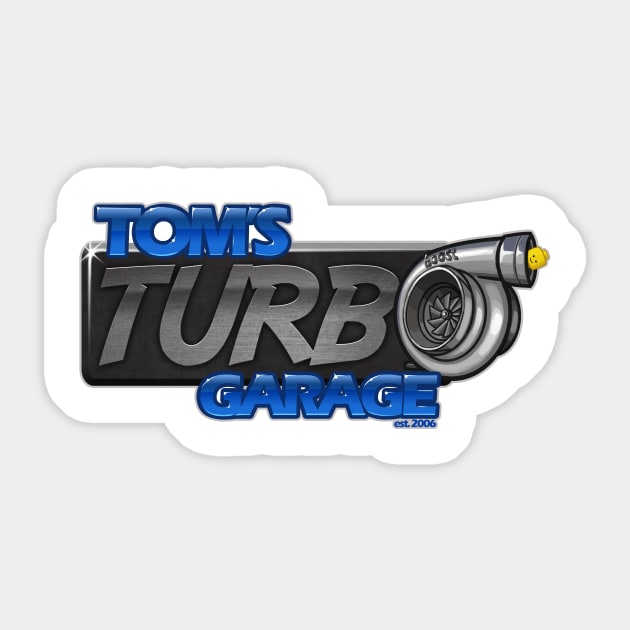 Tom's Turbo Garage Logo Sticker by TomsTurboGarage